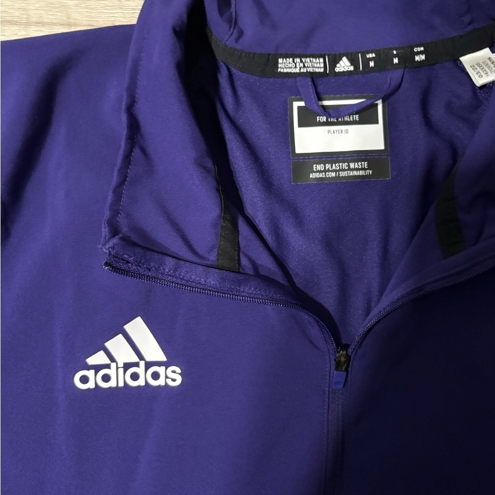 Adidas Purple Performance Jacket - Picture 3 of 6